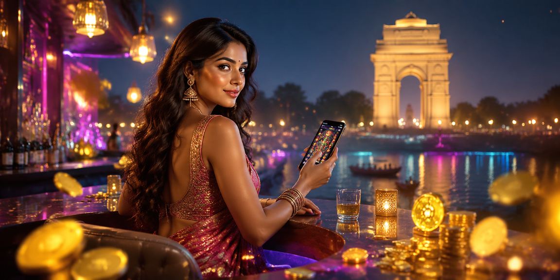 Sports betting enthusiast using casino app near India Gate in Delhi